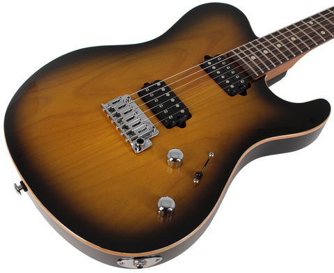 Suhr Oso Guitar, 2-Tone Tobacco Burst - Humbucker Music