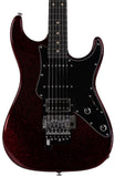 Suhr Pete Thorn Signature Custom HSS Guitar, FU-Tone Floyd, Red Sparkle - Humbucker Music