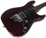 Suhr Pete Thorn Signature Custom HSS Guitar, FU-Tone Floyd, Red Sparkle - Humbucker Music