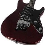 Suhr Pete Thorn Signature Custom HSS Guitar, FU-Tone Floyd, Red Sparkle - Humbucker Music