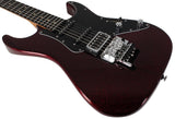 Suhr Pete Thorn Signature Custom HSS Guitar, FU-Tone Floyd, Red Sparkle - Humbucker Music
