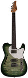 Suhr Select Alt T Guitar, Faded Trans Green Burst