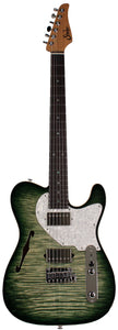 Suhr Select Alt T Guitar, Faded Trans Green Burst