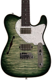 Suhr Select Alt T Guitar, Faded Trans Green Burst