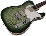 Suhr Select Alt T Guitar, Faded Trans Green Burst