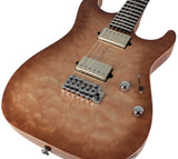 Suhr Select Standard Mahogany HH Guitar, Quilt Natural Burst