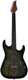 Suhr Select Standard Mahogany HH Guitar, Burl Trans Green Burst