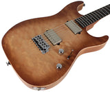 Suhr Select Standard Mahogany HH Guitar, Quilt Natural Burst - Humbucker Music