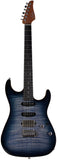 Suhr Select Standard Mahogany Guitar, Faded Trans Whale Blue Burst