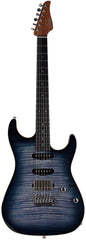 Suhr Select Standard Mahogany Guitar, Faded Trans Whale Blue Burst