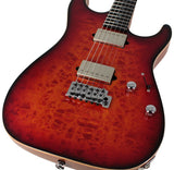 Suhr Select Standard Mahogany HH Guitar, Quilt Inferno Burst