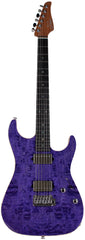 Suhr Select Standard Mahogany HH Guitar, Quilt Trans Purple