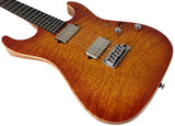 Suhr Select Standard Mahogany HH Guitar, Quilt Suhr Burst