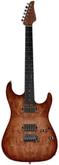 Suhr Select Standard Mahogany HH Guitar, Burl Natural Burst