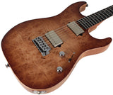 Suhr Select Standard Mahogany HH Guitar, Burl Natural Burst