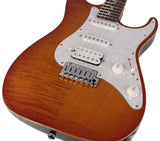 Suhr Standard Plus Guitar, Trans Honey Amber Burst, Pau Ferro - Humbucker Music