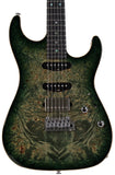 Suhr Select Standard Mahogany Guitar, Burl Faded Trans Green Burst