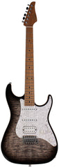 Suhr Standard Pro Guitar, Trans Charcoal Burst, Roasted Maple