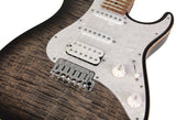 Suhr Standard Pro Guitar, Trans Charcoal Burst, Roasted Maple