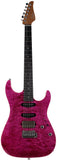 Suhr Select Standard Mahogany Guitar, Quilted Magenta Pink Stain