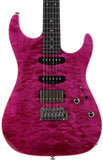 Suhr Select Standard Mahogany Guitar, Quilted Magenta Pink Stain