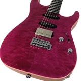Suhr Select Standard Mahogany Guitar, Quilted Magenta Pink Stain