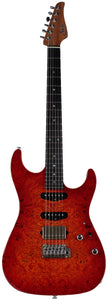 Suhr Select Standard Mahogany Guitar, Burl Fireburst