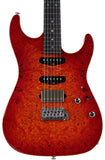 Suhr Select Standard Mahogany Guitar, Burl Fireburst