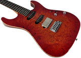 Suhr Select Standard Mahogany Guitar, Burl Fireburst