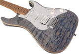 Suhr Standard Plus Guitar, Trans Blue Denim Slate, Maple