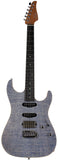 Suhr Select Standard Mahogany Guitar, Trans Blue Denim Slate