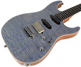 Suhr Select Standard Mahogany Guitar, Trans Blue Denim Slate