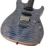 Suhr Select Standard Mahogany Guitar, Trans Blue Denim Slate