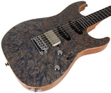 Suhr Select Standard Mahogany Guitar, Burl Trans Blue Denim Slate