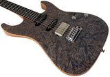 Suhr Select Standard Mahogany Guitar, Burl Trans Blue Denim Slate