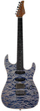 Suhr Select Standard Mahogany Guitar, Quilted Trans Blue Denim Slate