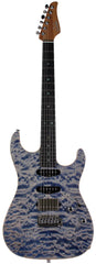 Suhr Select Standard Mahogany Guitar, Quilted Trans Blue Denim Slate