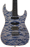 Suhr Select Standard Mahogany Guitar, Quilted Trans Blue Denim Slate