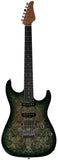 Suhr Select Standard Mahogany Guitar, Burl Faded Trans Green Burst