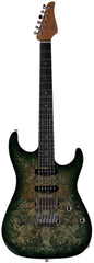 Suhr Select Standard Mahogany Guitar, Burl Faded Trans Green Burst