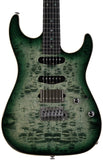 Suhr Select Standard Mahogany Guitar, Quilted Faded Trans Green Burst