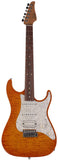 Suhr Standard Plus Guitar, Trans Honey Amber Burst, Pau Ferro