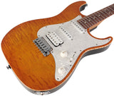 Suhr Standard Plus Guitar, Trans Honey Amber Burst, Pau Ferro