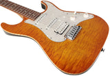 Suhr Standard Plus Guitar, Trans Honey Amber Burst, Pau Ferro