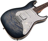 Suhr Standard Plus Guitar, Trans Whale Blue Burst, Pau Ferro