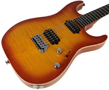 Suhr Select Standard Mahogany HH Guitar, Suhr Burst - Humbucker Music