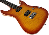 Suhr Select Standard Mahogany HH Guitar, Suhr Burst - Humbucker Music