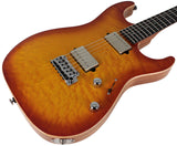 Suhr Select Standard Mahogany HH Guitar, Quilt Suhr Burst - Humbucker Music