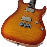 Suhr Select Standard Mahogany HH Guitar, Quilt Suhr Burst - Humbucker Music