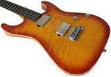 Suhr Select Standard Mahogany HH Guitar, Quilt Suhr Burst - Humbucker Music